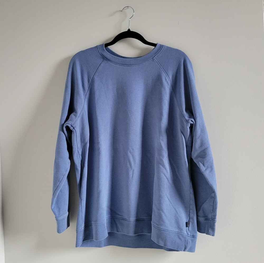 Victoria's Secret PINK Blue Crewneck Sweatshirt Womens One Size Oversized